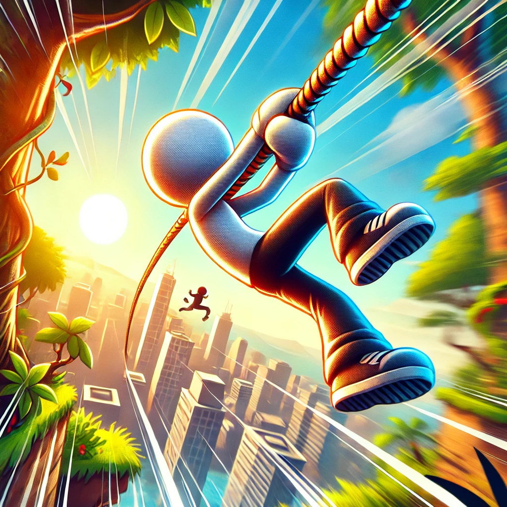  Stickman Swing Adventure